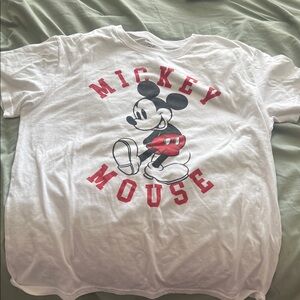 Disney Mickey Mouse Red and White Kids T-Shirt